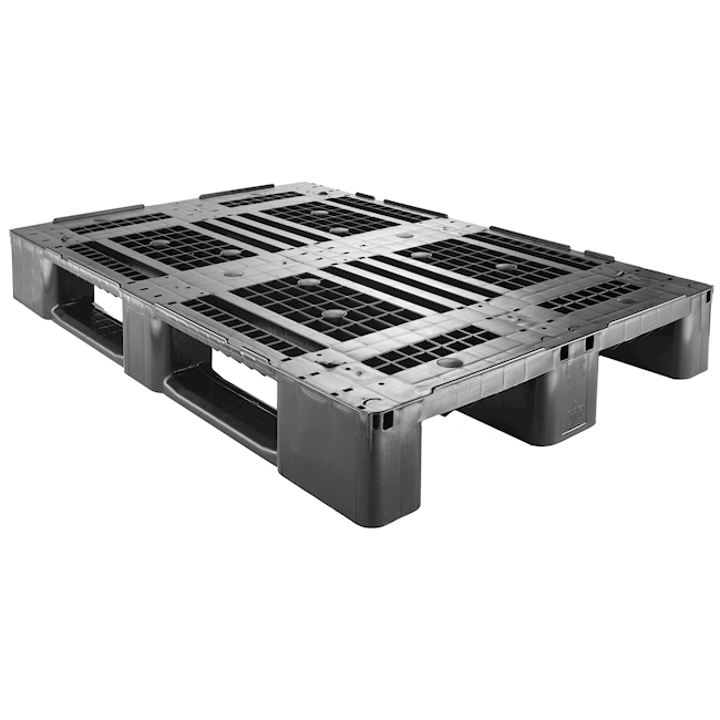 Euro Pallet D1 ECO, 1200 x 800mm PE-HD, black